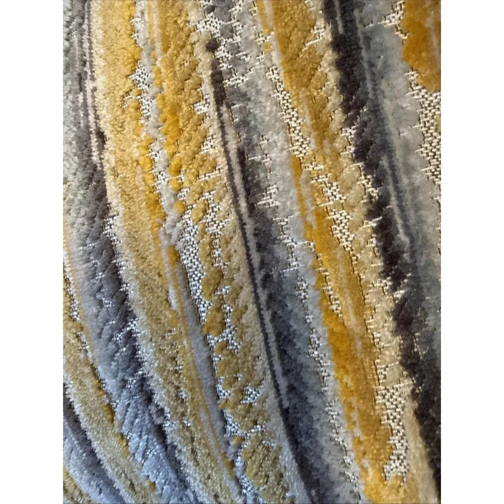 Urban Standard Gray/Blue/Mustard Pillow Feather Down Accent Throw Pillow 24